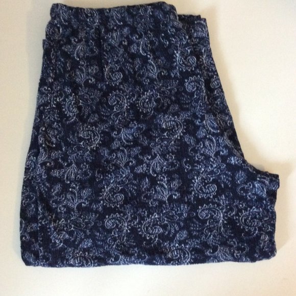 Navy Patterned Soft Pajamas - Picture 5 of 6